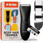 MERIDIAN - The Starter Package - Original Electric Body & Pubic Hair Trimmer Set, 1 Replacement Blade - Cordless, Waterproof, Rechargeable - for Men and Women - Easy & Pain-Free Grooming Kit - Onyx