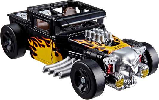Transformers Collaborative Hot Wheels x Bone Shaker, Deluxe Class 5-Inch Robot Action Figure Converts to Car, Car Toys - (Ages 8+)