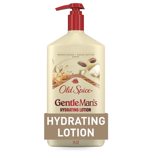 Old Spice Hand, Face & Body Lotion for Men, 24/7 Lightweight Moisturization w/ Vitamin B3 - Brown Sugar + Cocoa Butter Scent (2PK)