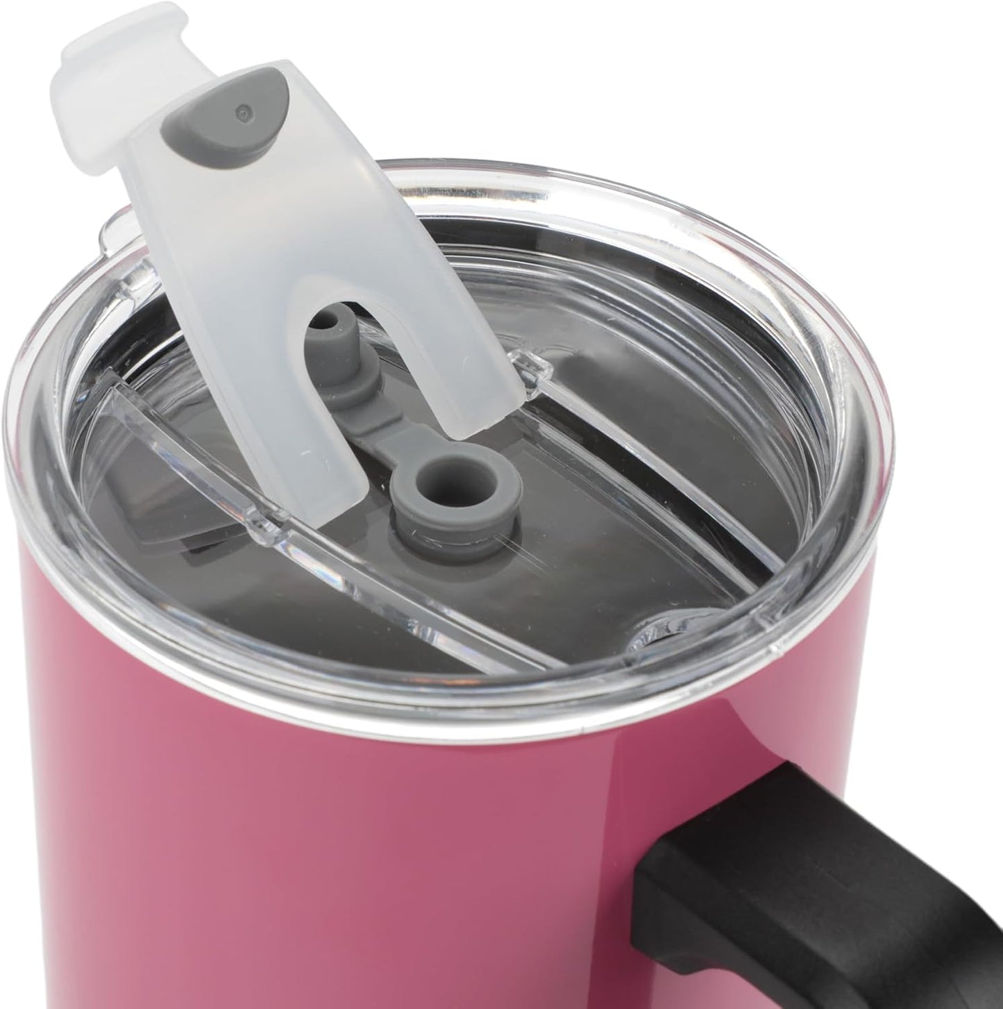 Insulated Stainless Steel Tumbler w/ Reusable Straw & Leak-Proof Lid Easy Carry Handle 40oz (Melody Face)