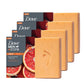 Dove Men Cleansing Bar Soap  - Blood Orange + Sea Salt - 4 in 1 w/ Plant-Based Cleanser and Natural Oils 5oz (Pack of 4)