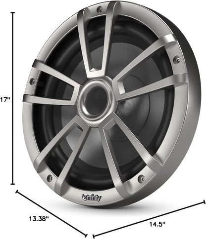 Infinity 1022 MLT 10 Inch Marine RGB LED Subwoofer - Titanium