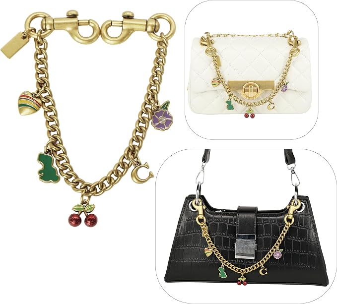 Elegante Handsakketting-sjarme Beursverlenger Sleutelhanger vir Handsakke Drasakke - Goud