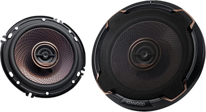 Kenwood KFC-651 Concert Series Motorklankluidsprekers (Paar) - 6.5" 2-rigtingluidsprekers, 320W (100 RMS), 4-Ohm Impedansie, Polipropileen-woofer & Gebalanseerde Koepelhoëtone
