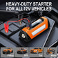 Car Jump Starter with Air Compressor 6000A, 800 Lumen LED Light and 180PSI Portable Battery Jump Box (9L Gas or 8L Diesel),12V Auto Tire Inflator Jumper Starter Combo with LCD Display (Orange)