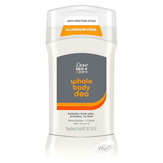 DOVE MEN + CARE Whole Body Deodorant Shea Butter & Cedar For 72H Odor Protection - 3 oz (Pack of 2)