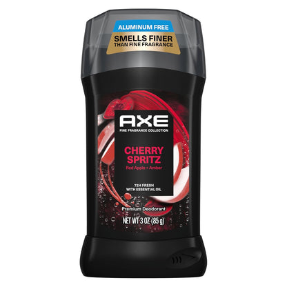AXE Fine Fragrance Collection Antiperspirant Deodorant for Men Cherry Spritz 72 Hour Sweat & Odor Protection (2.6 oz) Pack of 2