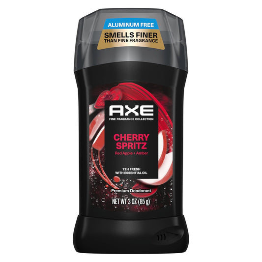 AXE Fine Fragrance Collection Antiperspirant Deodorant for Men Cherry Spritz 72 Hour Sweat & Odor Protection (2.6 oz) Pack of 2
