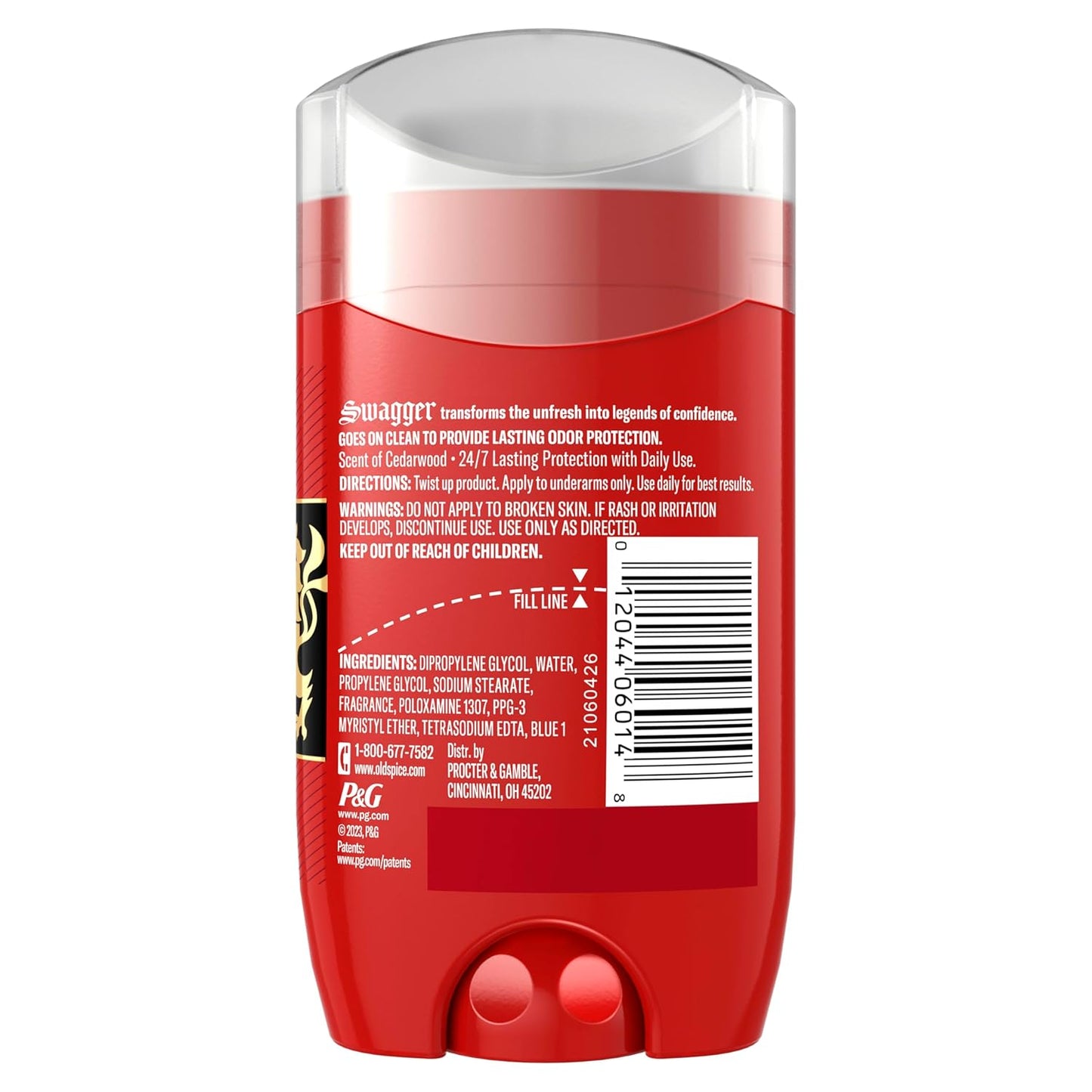 Old Spice Aluminum Free Deodorant for Men, 24/7 Odor Protection, Freshness & Lasting Scent - Swagger w/ Cedarwood Scent - (2 Pack)