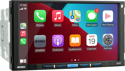 Double DIN 7" Apple CarPlay Android Auto Touchscreen Car Stereo Bluetooth Hands Free Calling & Music Streaming Backup Camera Input ready