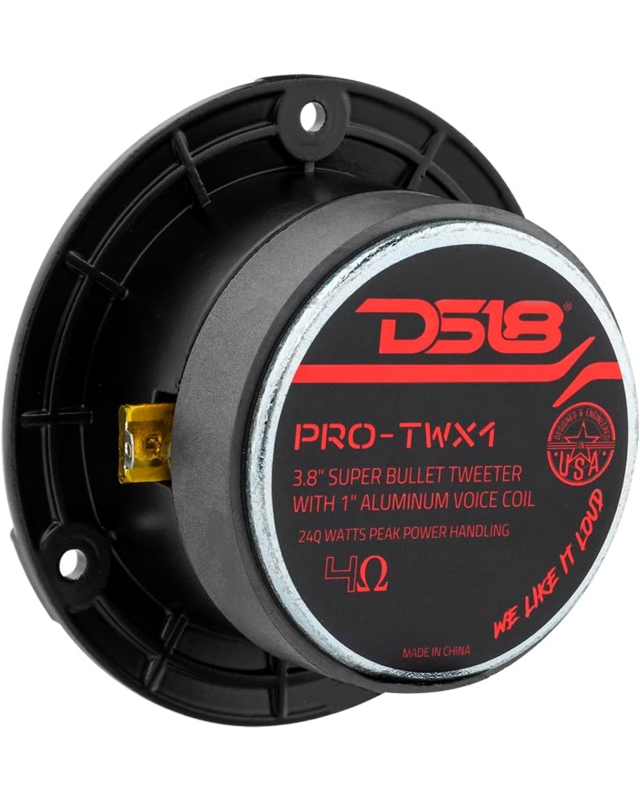 DS18 PRO-TWX1 Super Tweeter 1" Built in Crossover - PRO Tweeters - Pair
