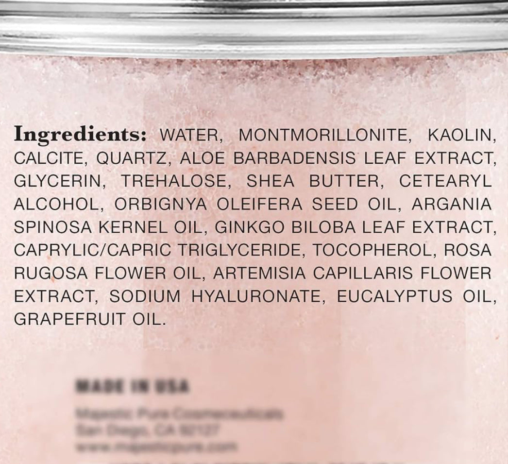 Suiwer Himalaja-kleimodderbehandeling vir die gesig en liggaam – afskilferende en akneebevegtingmasker – verminder die voorkoms van porieë (280 g)