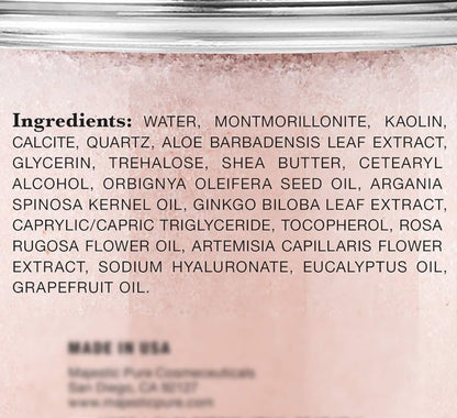 Suiwer Himalaja-kleimodderbehandeling vir die gesig en liggaam – afskilferende en akneebevegtingmasker – verminder die voorkoms van porieë (280 g)