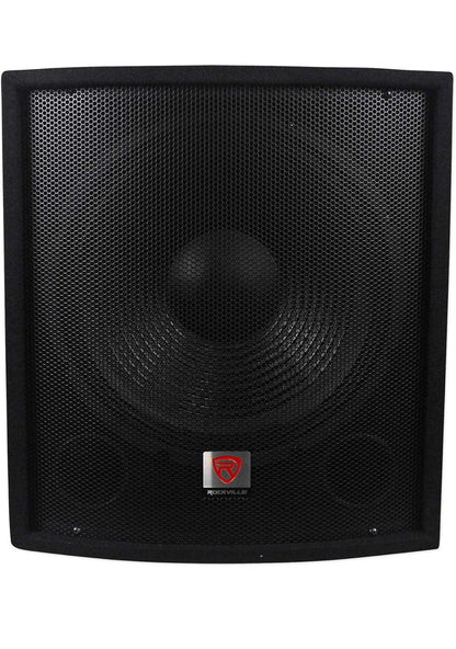 Rockville (2) SBG1158 15" 800w Passiewe Pro DJ Regstreekse Klank Subwoofers MDF Kaste