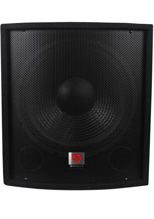 Rockville (2) SBG1158 15" 800w Passiewe Pro DJ Regstreekse Klank Subwoofers MDF Kaste