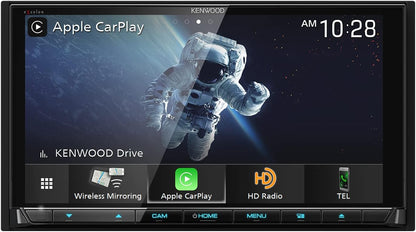Kenwood 6.8" CD/DVD-ontvanger met Apple CarPlay en Android Auto