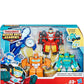 Playskool Heroes Transformers Rescue Bots Academy Rescue Team Pack, 4 Collectible 4.5" Converting Action Figures, Toys for Kids Ages 3 & Up