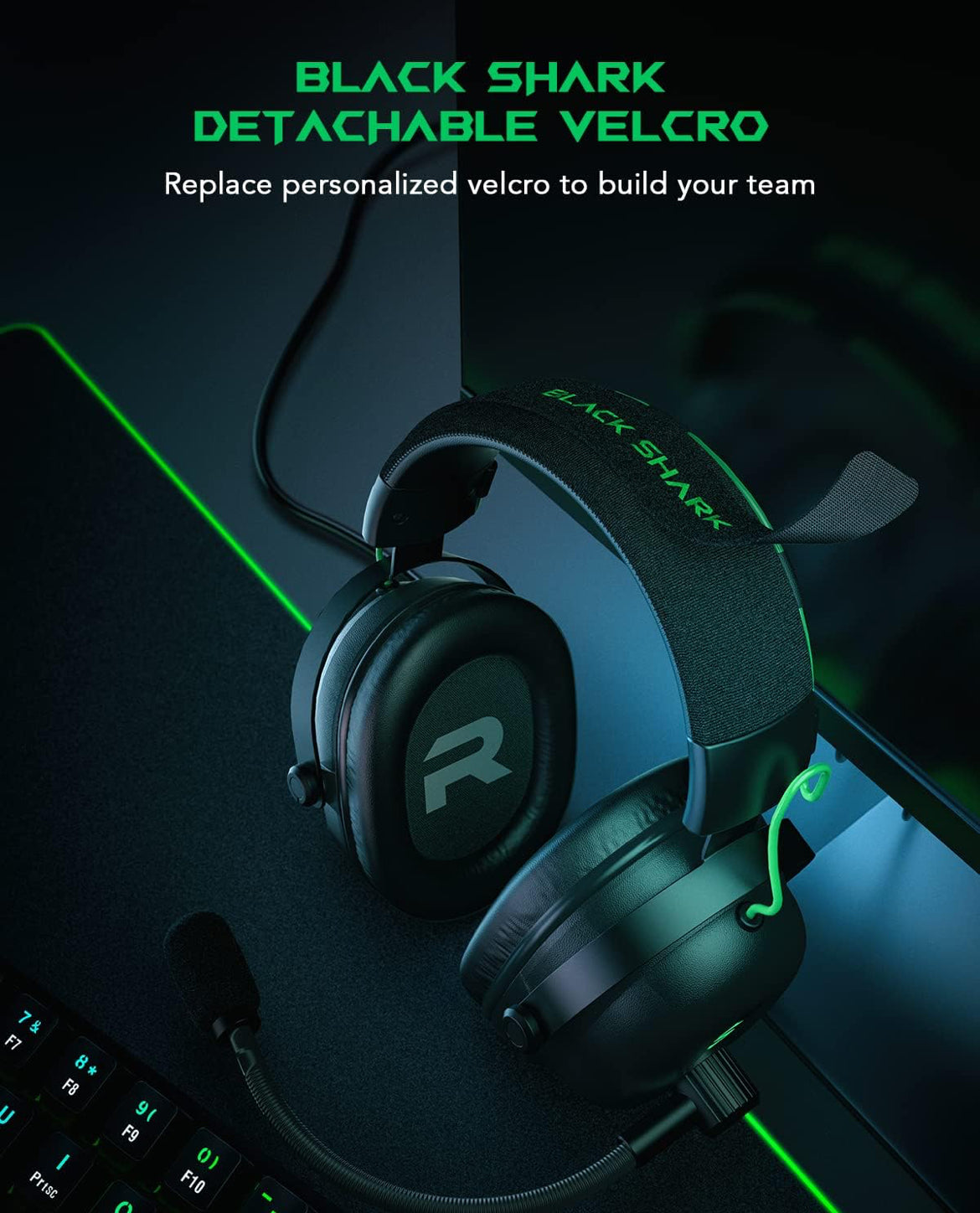 Black Shark Gaming Headset with Noise Canceling Over-Ear Headphones - NEW