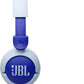 JBL Junior 320 - Wired on-Ear Kids Headphones Safe Sound (<85dB), Built-in mic, Fit for Kids and Customizable with Included Stickers (Blue)