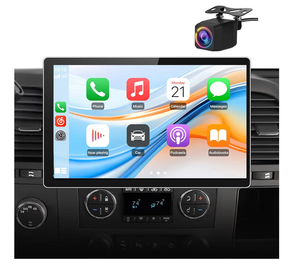 11.5" Car Stereo for Chevy Silverado Tahoe Equinox GMC Sierra Yukon 2007-2013 w/ CarPlay & Android Auto