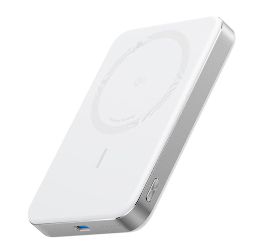 Anker MagGo Power Bank, Ultra Slim 10000mAh Magnetic Battery Pack, Qi2 Certified - WHITE