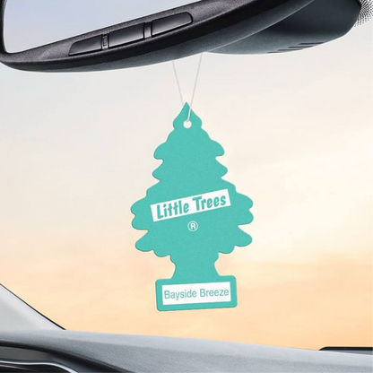 LITTLE TREES Kar Lugverfrisser Hangboompie Langdurige Geur – Bayside Breeze 6-Pakke