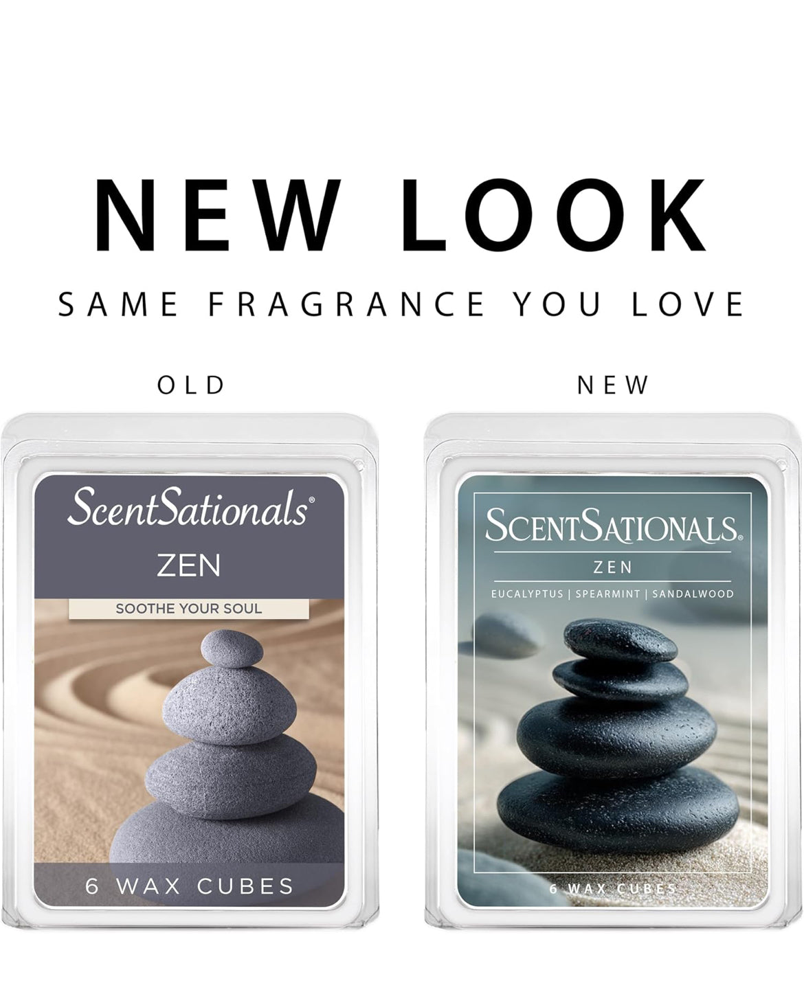 Scentsationals Wax Melts, Wax Cubes Strong Scent -Zen - Long Lasting Scented Melts for Warmer, 10oz (24-Cubes)