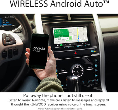 Kenwood 6.8" CD/DVD-ontvanger met Apple CarPlay en Android Auto