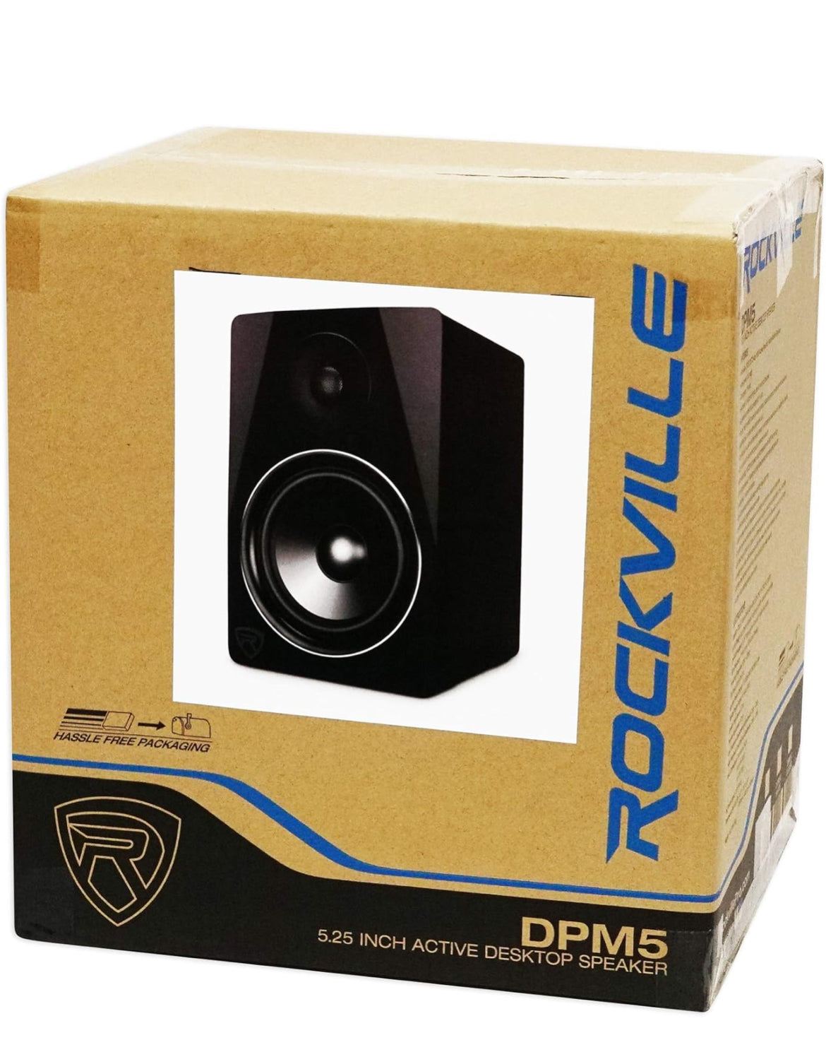Rockville 2 DPM5B 5.25" 300w Dual Active Studio Monitors+Stands+Pads+Headphones BUNDLE