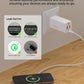 New Anti-Slip Wireless Charger 15W Max Fast Charging Pad Compatible w/ iPhone,Samsung Galaxy - White Silver