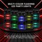 Portable Bluetooth PA Speaker System 8" 600W Rechargeable w/ Dual Subwoofer, Microphone In, Party Lights, USB, Radio, Remote