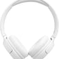 JBL Tune 520C - USB-C Wired on-Ear Headphones with Hi-Res Audio Support, Pure Bass Sound, Comfort fit, USB-C connectivity, 3-Button Remote with Microphone and EQ presets Control (White)