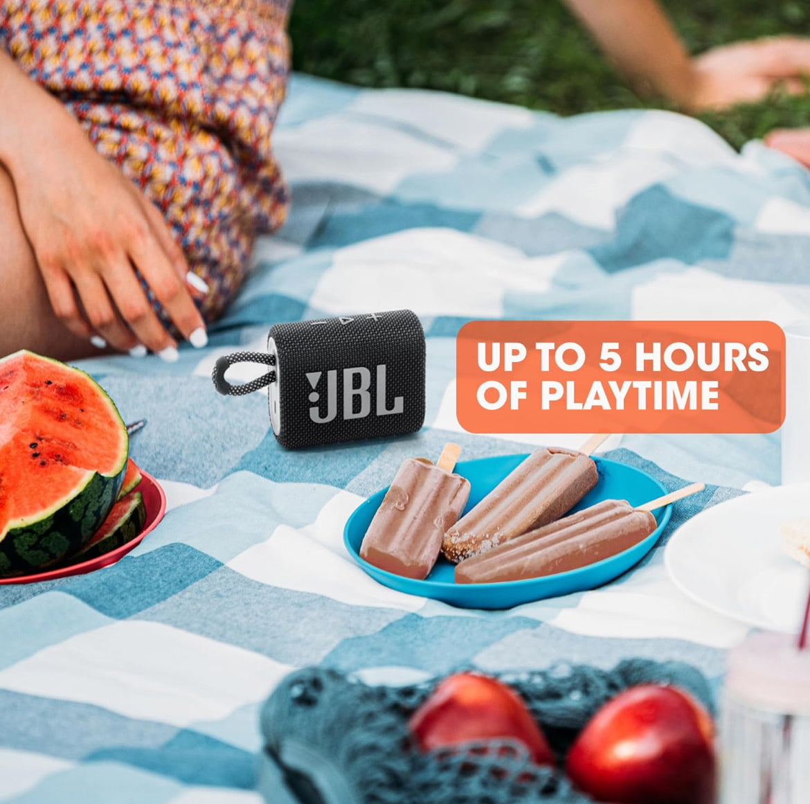 JBL Go 3 - Portable Mini Bluetooth Speaker P67 Waterproof and Dustproof - (Teal)