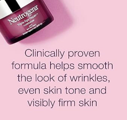 Neutrogena Triple Age Repair Gesigbevogtiger met Hexinol Vitamien C (SPF 25) Verminder sigbaar Rimpels & Maak Vel Stewiger (1.7 oz)