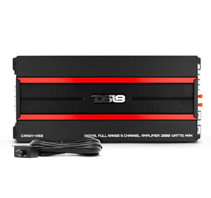 DS18 CANDY-X5B Klas D 5 Kanale, 2000 Watt Maks W/ Afstandbeheerde Subvlakbeheerder -NUUT