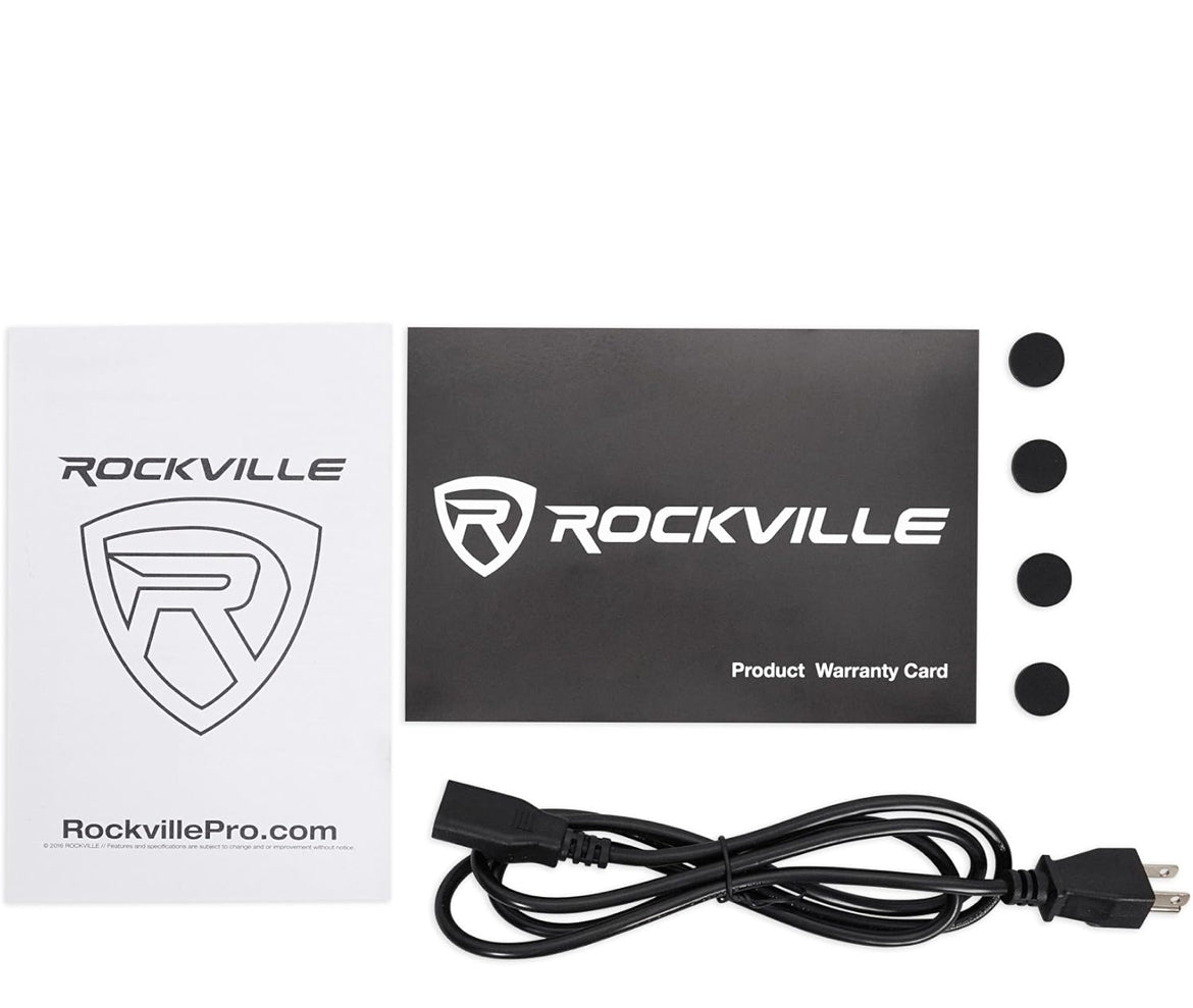 Rockville 6.5" 2-Way 210W White Active/Powered Studio Monitor Speaker (DPM6W)