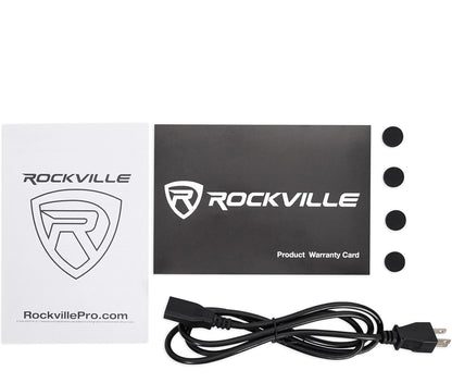 Rockville 6.5" 2-rigting 210W Wit Aktiewe/Aangedrewe Ateljee Monitorluidspreker (DPM6W)