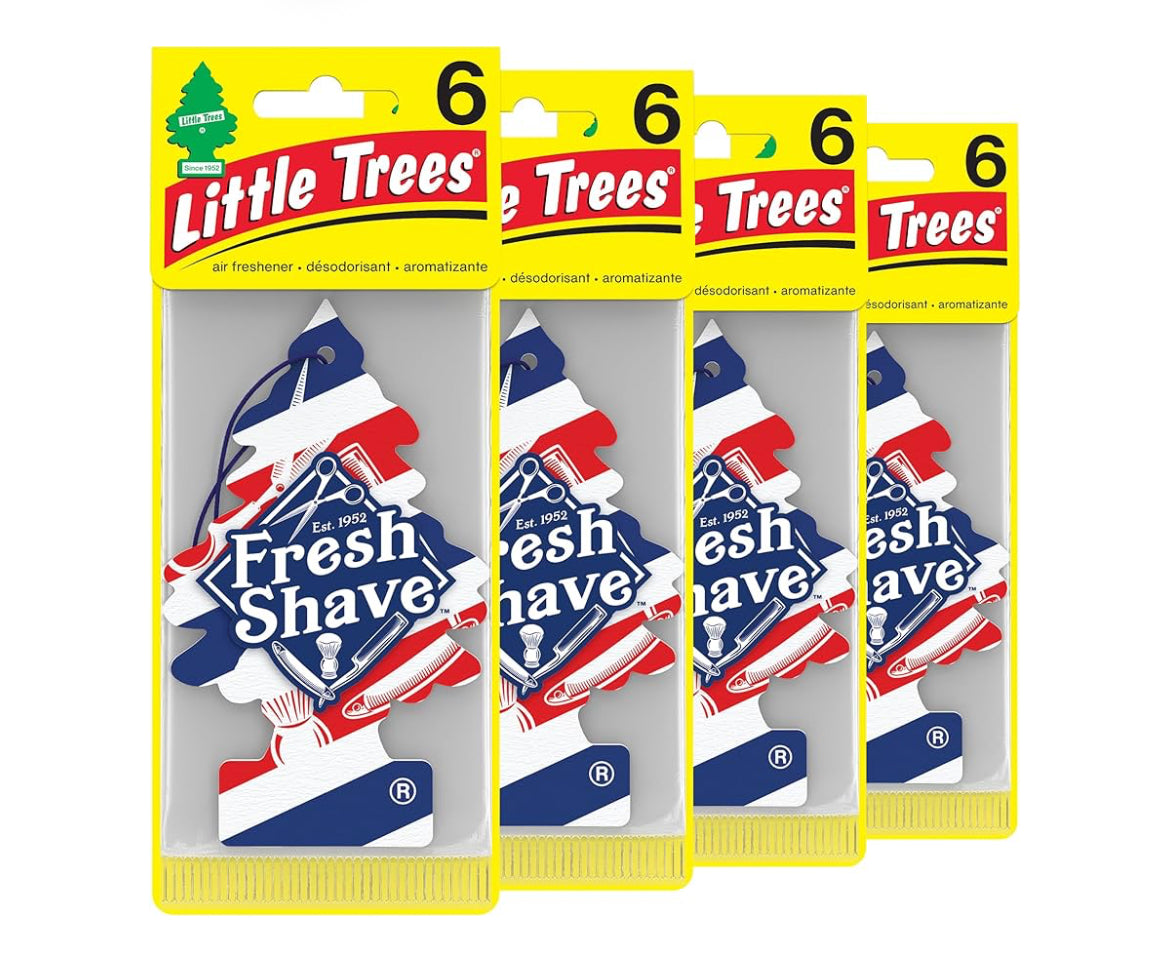 LITTLE TREES Kar Lugverfrisser Hangende Boompie Langdurige Geur - Fresh Shave, (24)