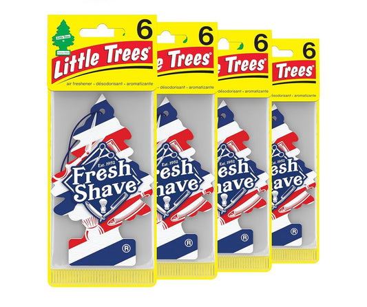 LITTLE TREES Kar Lugverfrisser Hangende Boompie Langdurige Geur - Fresh Shave, (24)