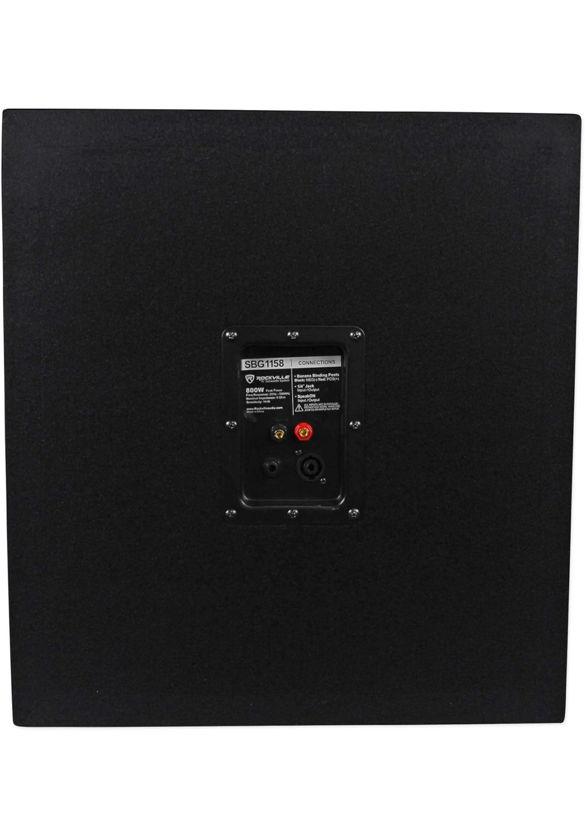 Rockville (2) SBG1158 15" 800w Passiewe Pro DJ Regstreekse Klank Subwoofers MDF Kaste
