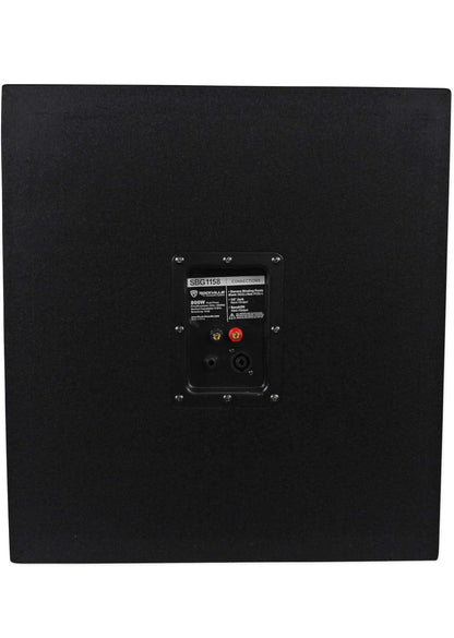 Rockville (2) SBG1158 15" 800w Passiewe Pro DJ Regstreekse Klank Subwoofers MDF Kaste