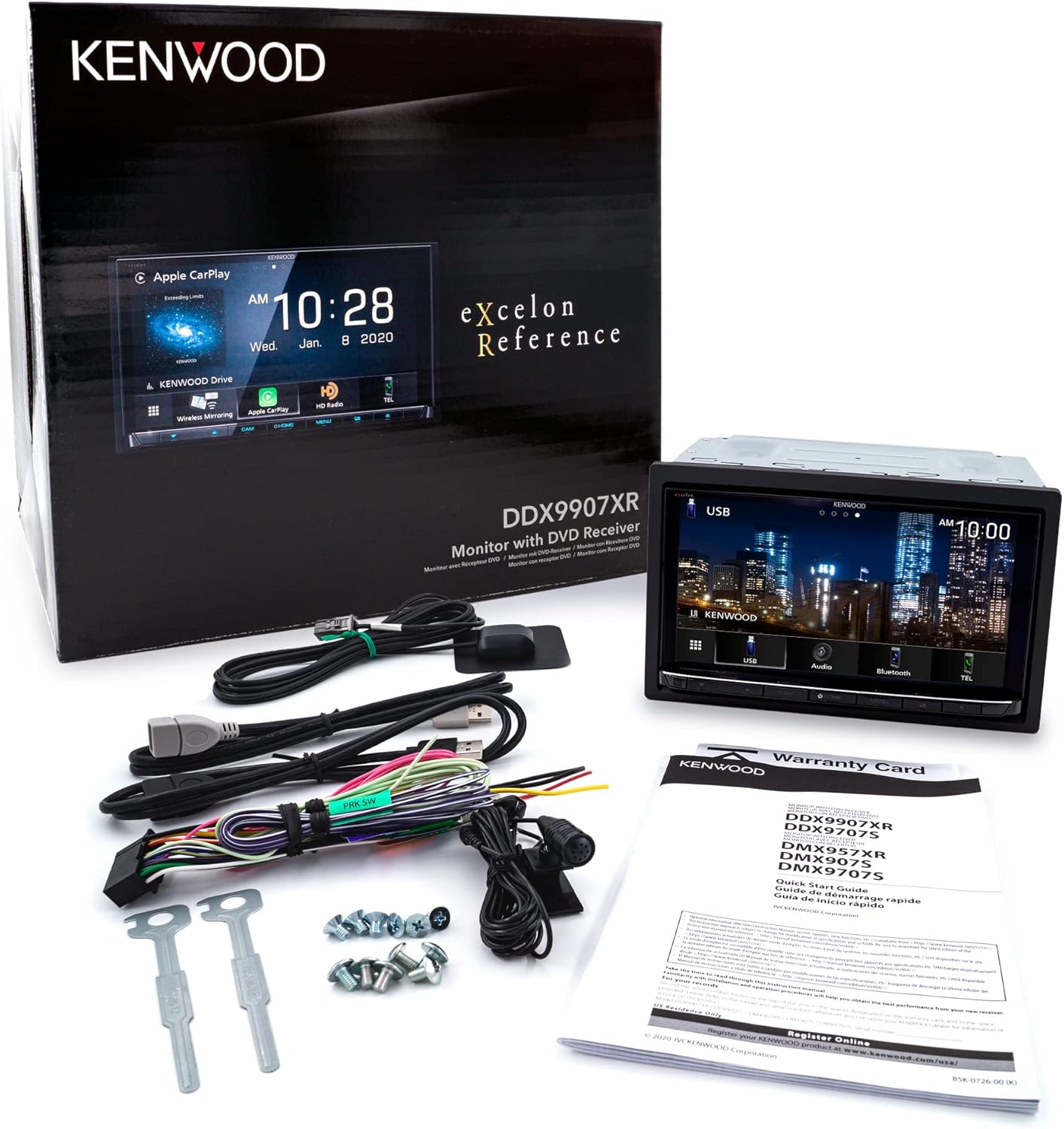 Kenwood 6.8" CD/DVD-ontvanger met Apple CarPlay en Android Auto