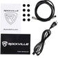 Rockville Pair APM5W 5.25" 2-Way 250W Powered USB Studio Monitor Speakers+Pads