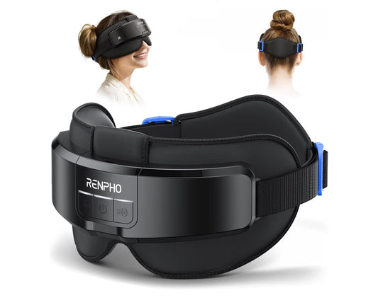 Eyeris Masc Head & Eye Massager - Headache Massager for Forehead Heated Face Mask with Heat, Massager Scalp Stress Relax