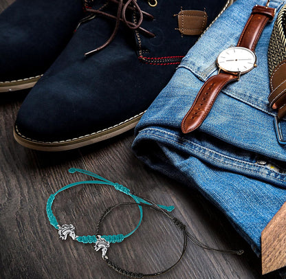2 Stuks Perdebyt Sjarme Armband Juweliersware Verstelbare Slangsjarme Armbande vir Tiener Meisies Seuns