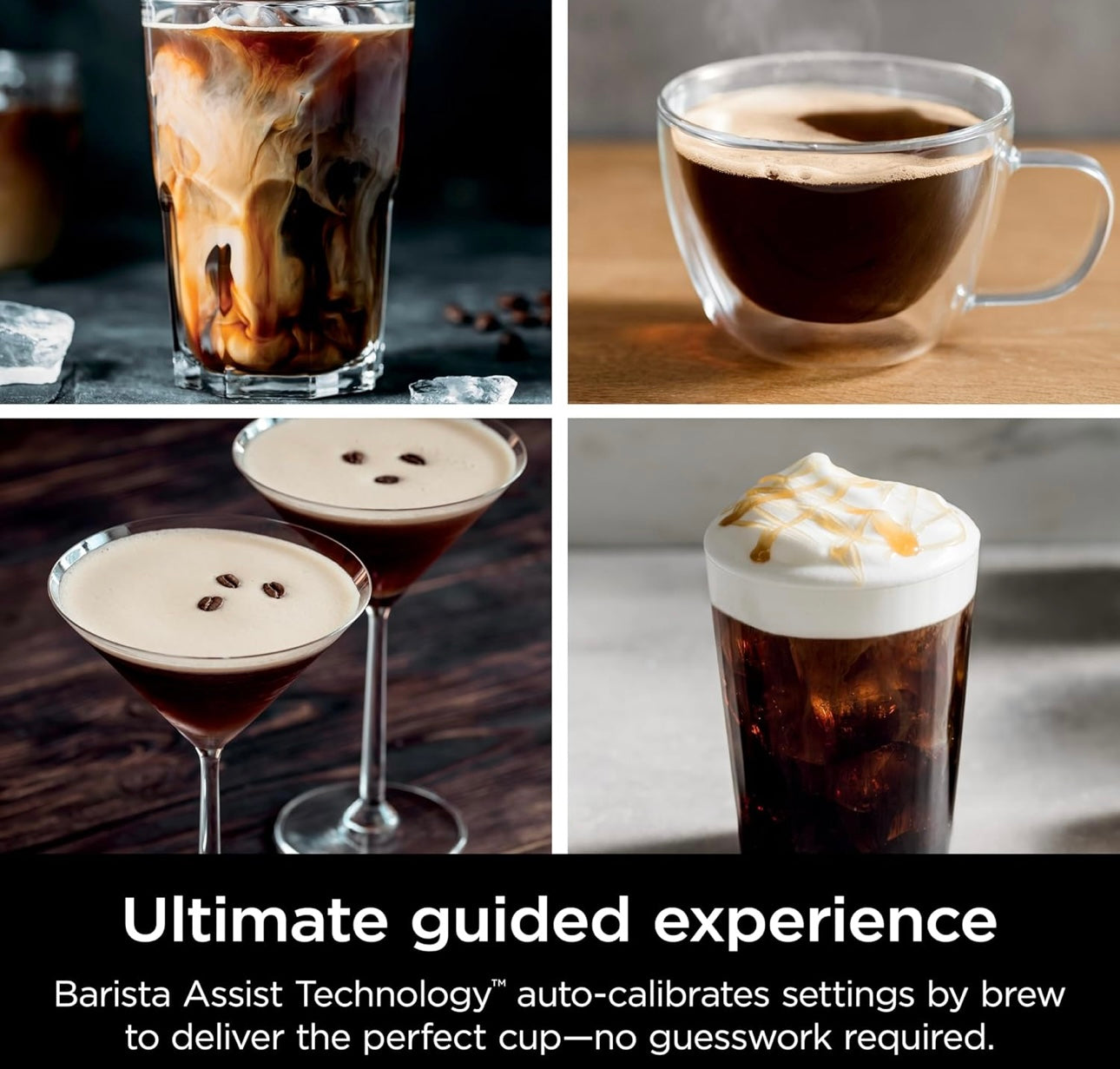 Ninja Espresso Machine, Luxe Café Premier Series, Drip Coffee Maker and Rapid Cold Brew for Cappuccinos and Lattes, Dairy or Non-Dairy (ES601)