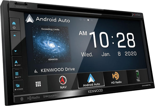 Kenwood 6.8" CD/DVD Garmin-navigasie-raakskermontvanger met Apple CarPlay en Android Auto