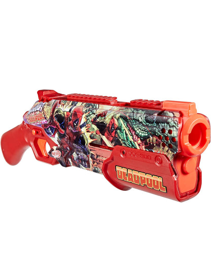Nerf Marvel Deadpool Blaster, 16 Nerf Rival Accu-Rounds, Pump Action, Breech Load, Gifts for Teens, 14+