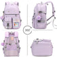 Backpack for Girls, 15.6 Inch Laptop School Bag Kids Kindergarten Elementary College Backpacks Large Bookbags for Teen Girl Women Students Casual Travel Daypacks (Purple)