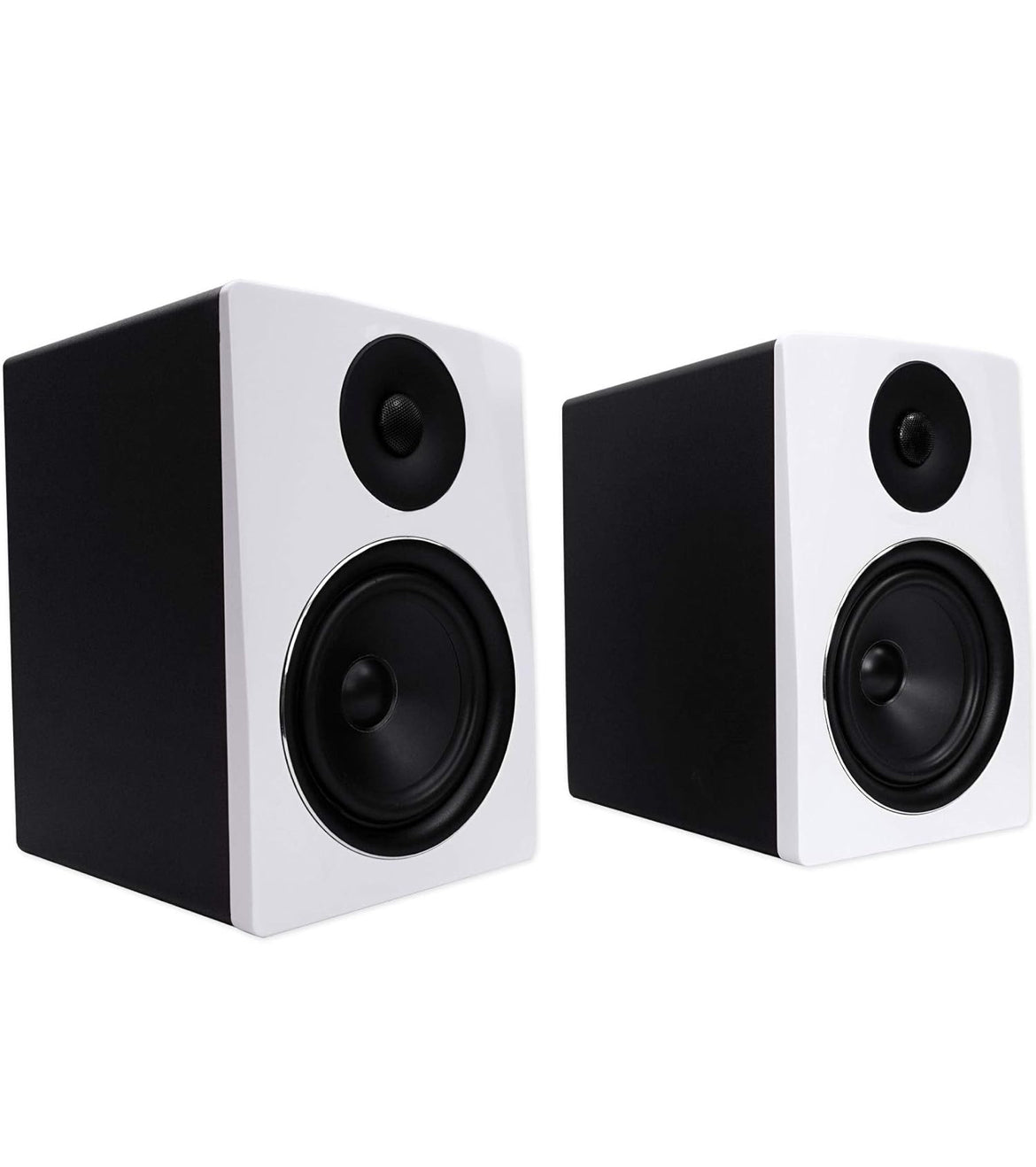 Rockville 2 APM6W 6.5" 350w Studio Monitors+36" Stands+Pads+Headphones+Mic
